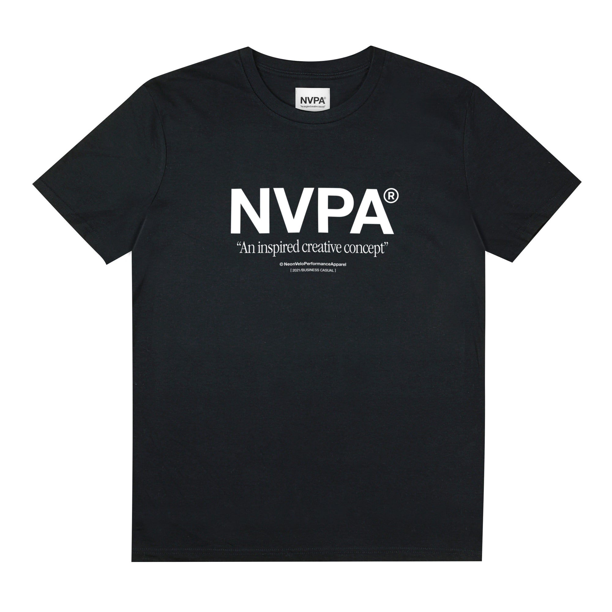 NVPA® Black t-shirt front