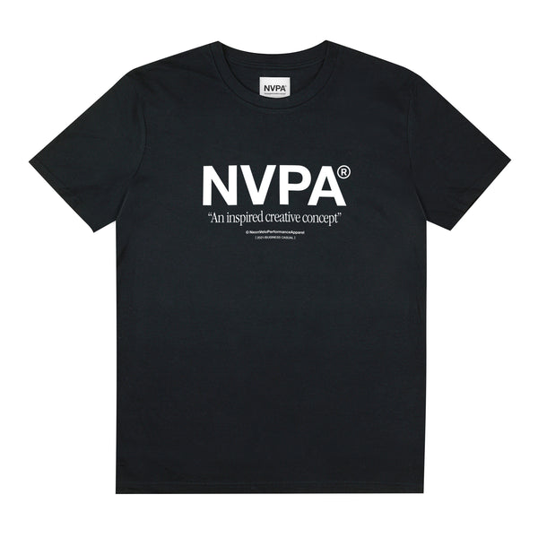 NVPA® Black t-shirt front