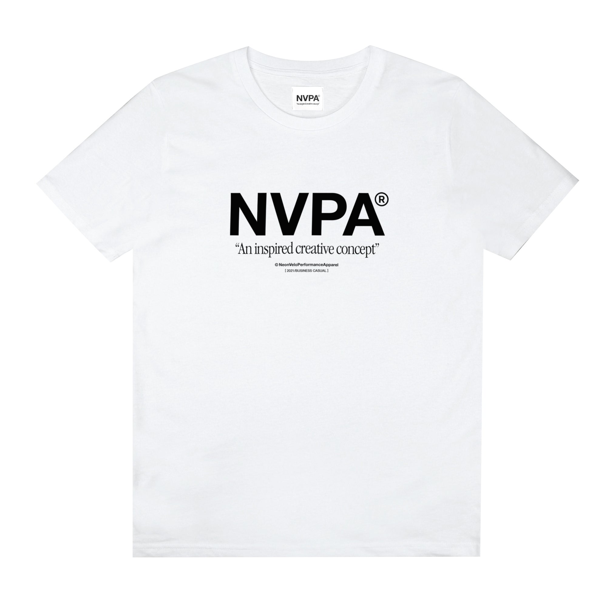 NVPA® White t-shirt front